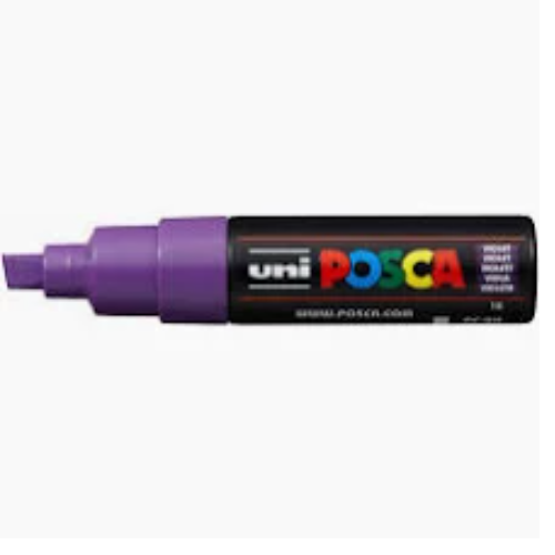POSCA PC-8K Violet 8mm Chisel Tip