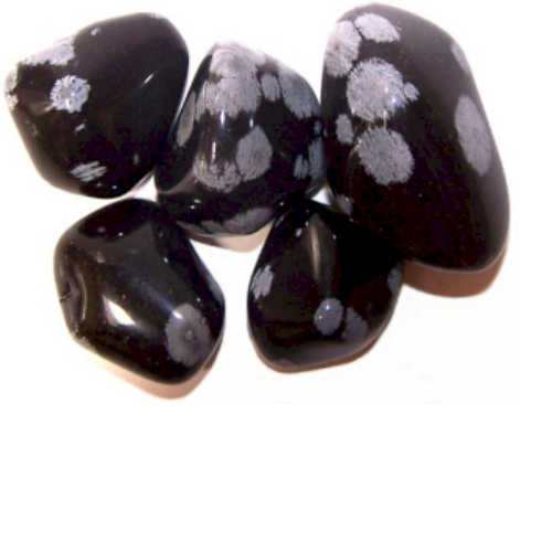 Tumble Stones - Obsidian Snowflake Tumble Stones - Obsidian Snowflake